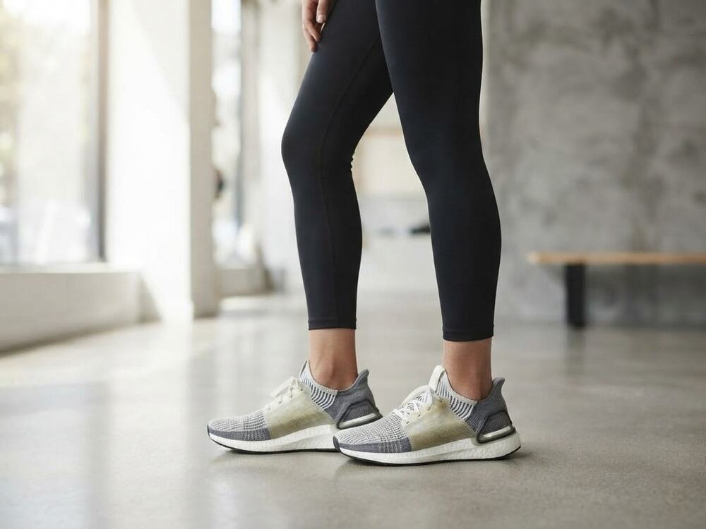 Adidas Ultraboost 19 Running Shoes Women Size 7 Gray White Primeknit B75880